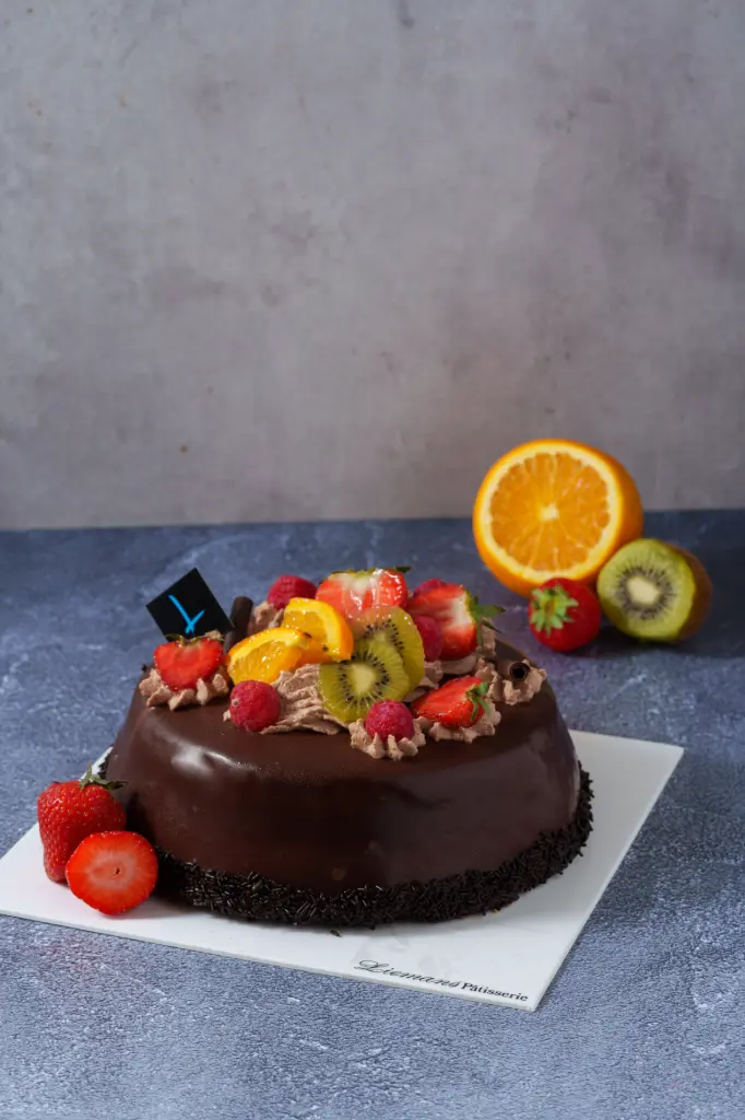 Gâteau Ganaché poires 